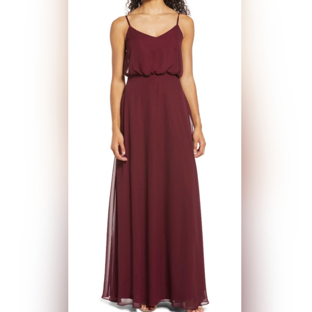 Birdy Grey Gwennie Blouson Chiffon Evening Gown